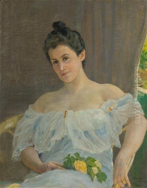 Femme Au Bouquet - view 1