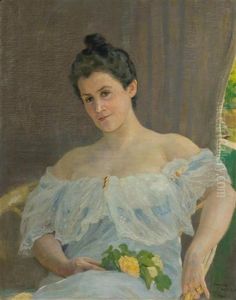 Femme Au Bouquet by Cornelia Paczka Wagner