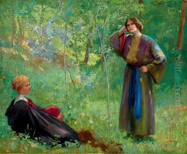 Scene In A Shiny Forest - view 1