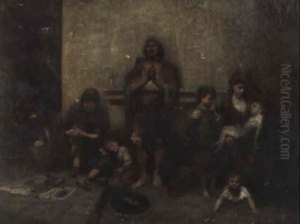 Hunger Und Leiden Einer Fluchtlingsfamilie - view 1