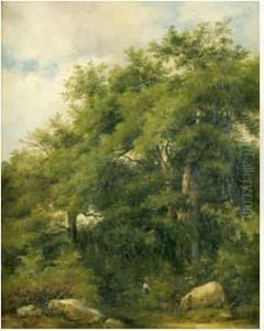 La Halte En Foret by Armand Blandin