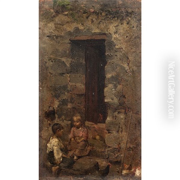 Enfant Sur Un Escalier - view 1