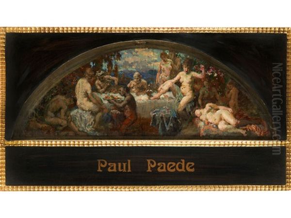 Entwurf Fur Eine Lunette Mit Bacchanal - view 1