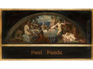 Entwurf Fur Eine Lunette Mit Bacchanal by Paul Paede