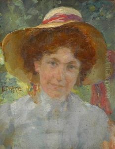 Bildnis Einer Dame Mit Strohhut
