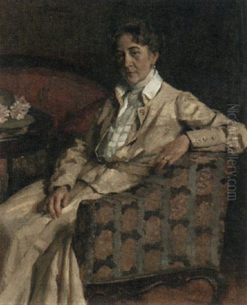 Lady Seated In A Chair - view 1