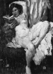 Sitzender Frauenakt by Paul Paede