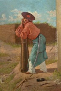 Un Guayaqui Del General Rivera by Juan Luis Blanes