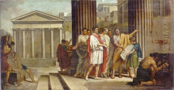 The Emperor Augustus Ordering The Adornment Of Rome - view 1