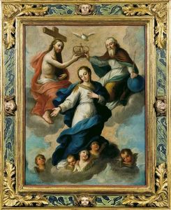 La Coronacion De La Virgen by Jose De Paez