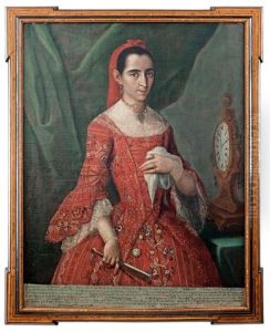 Retrato De Dona Mariana Luisa Ruiz De La Rabia by Jose De Paez