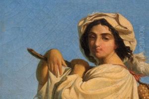 Campesina Italiana by Juan Manuel Blanes