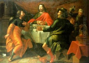 Christ At Emmaus by Gregorio Pagani