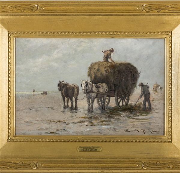 Harvesting The Seaweed, Lynn Beach - view 1