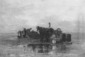 Loading The Day's Catch Onto The Cart by Edward A. Page