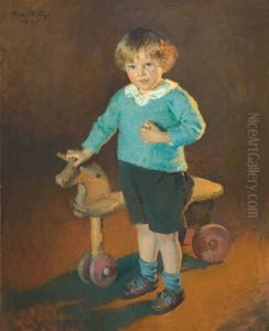 Boy With A Hobbyhorse - Jackie by Marie Danforth Page