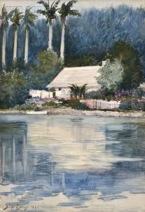 House On The Homosassa River, Florida by Dwight Blaney