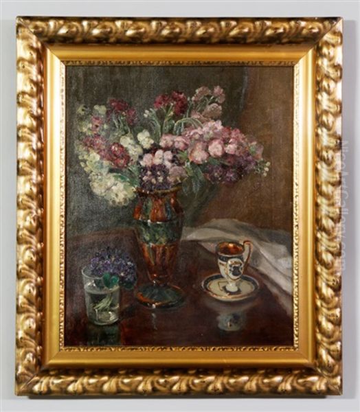 Still Life With Flowers, Cup And Saucer - view 1