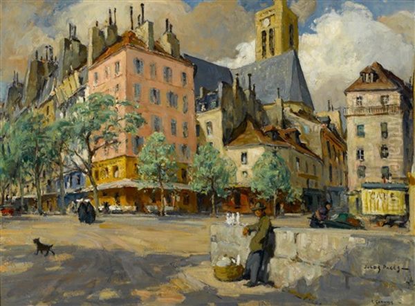 St. Gervais, Paris And Old Louis Xiii Houses - view 1