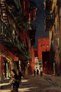 A Backstreet In The Evening A Backstreet In The Evening