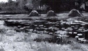 Lilly Pads In Giverny by Jules Eugene Pages