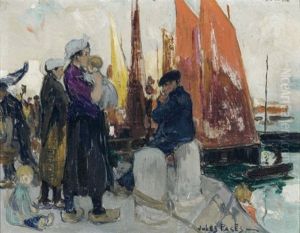 Fishing Village by Jules Francois Pages