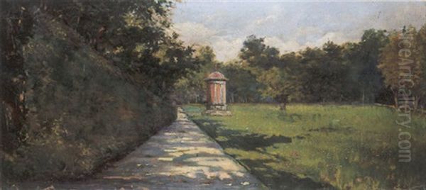 Scorcio Di Parco Con Tempietto - view 1