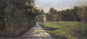 Scorcio Di Parco Con Tempietto Scorcio Di Parco Con Tempietto