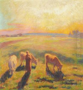 Sonnenaufgang Auf Der Weide by Serge Pahnke