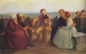 Violinstandchen Bei Sonnenuntergang by Serge Pahnke