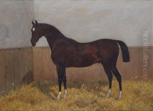 A Hunter In A Stable by George Paice