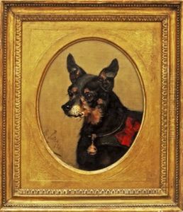 Study Of A Chihuahua With Red Bow And Bell