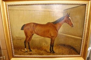 Horse Standing In A Loose Box (study)