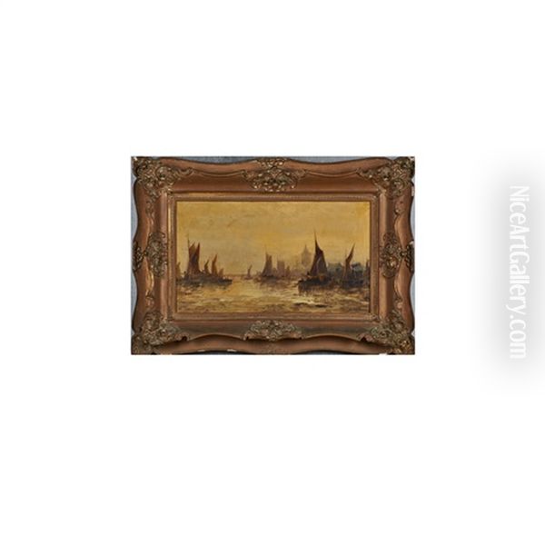 Ships In A Harbor - view 1