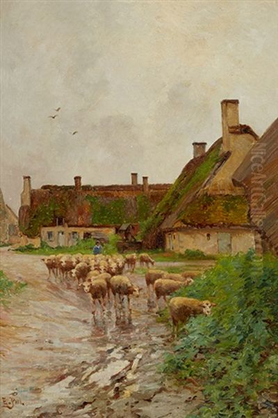 Le Depart Des Moutons by Edouard Pail