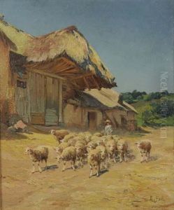 Troupeau Dans Des Paturages (pair)