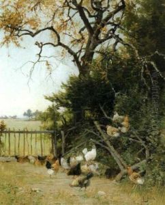 Les Poules Pres Du Grand Arbre