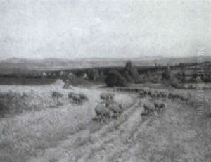 Tending The Flock On A Summer Afternoon