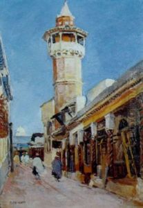 Promeneurs Pres De La Mosquee Youssef Bey A Tunis