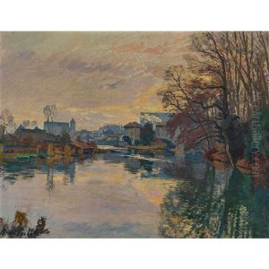 Herbstliche Flusslandschaft Herbstliche Flusslandschaft