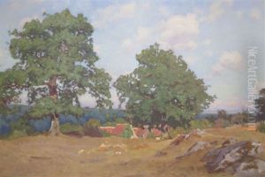 Paysage A Sauzelles by Henri Pailler