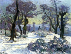 Paysage Enneige by Henri Pailler