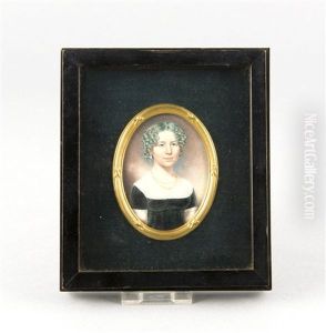 Ovales Portrait Von Lady J. Wiseman Als Junge Frau Ovales Portrait Von Lady J. Wiseman Als Junge Frau