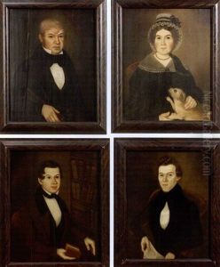 Portraits Of The Oldridge Family (4 Works)