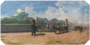 Returning Home From Market by Pietro Pajetta