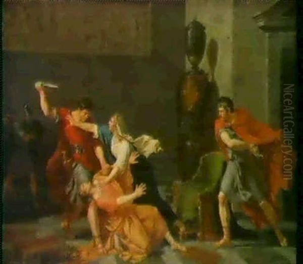 La Mort De Getta Dans Les Bras De Sa Mere Par Ordre De Caracalla Son Frere - view 1