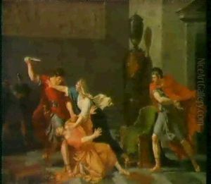 La Mort De Getta Dans Les Bras De Sa Mere Par Ordre De Caracalla Son Frere by Augustin Pajou