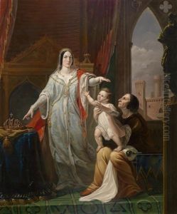Das Konigliche Schicksal Des Infanften Federico Ii Von Hohenstaufe Im Kindesalter (il Destino Regale Di Federico Ii Di Svevia Infante) by Filippo Pelagio Palagi