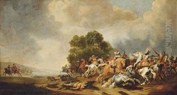 A Cavalry Skirmish - view 1