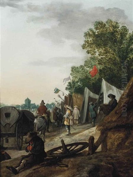 A Military Encampment - view 1